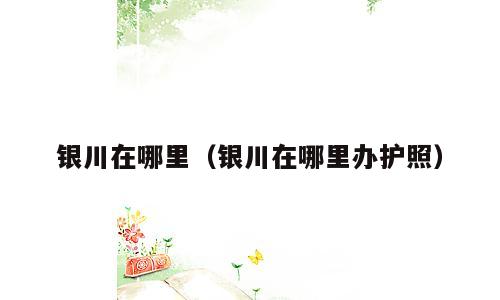 银川在哪里（银川在哪里办护照）