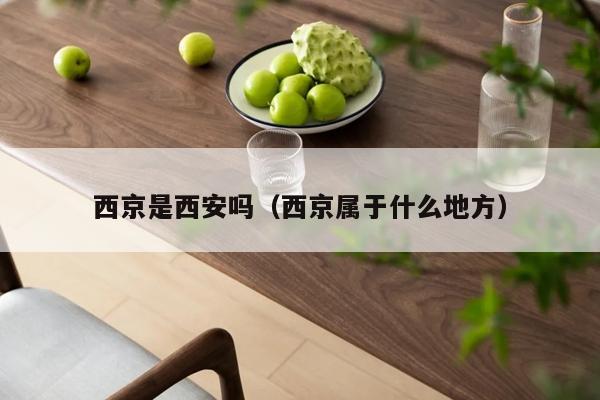 西京是西安吗（西京属于什么地方）