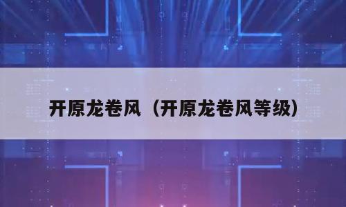 开原龙卷风（开原龙卷风等级）