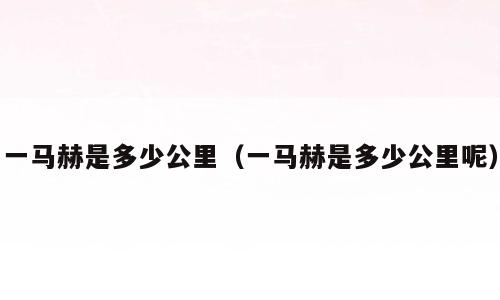 一马赫是多少公里（一马赫是多少公里呢）