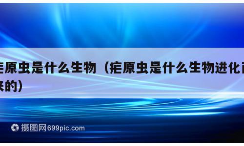 疟原虫是什么生物（疟原虫是什么生物进化而来的）
