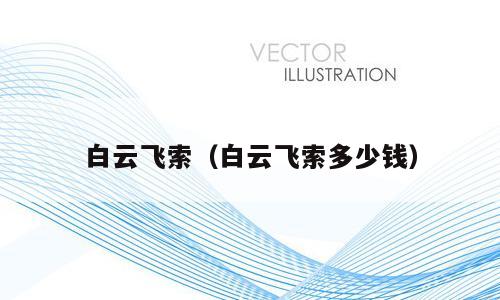 白云飞索（白云飞索多少钱）