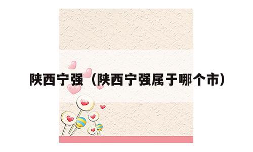 陕西宁强（陕西宁强属于哪个市）
