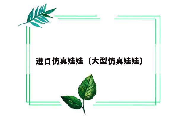 进口仿真娃娃（大型仿真娃娃）