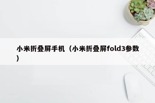 小米折叠屏手机（小米折叠屏fold3参数）