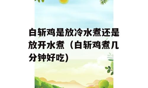 白斩鸡是放冷水煮还是放开水煮（白斩鸡煮几分钟好吃)