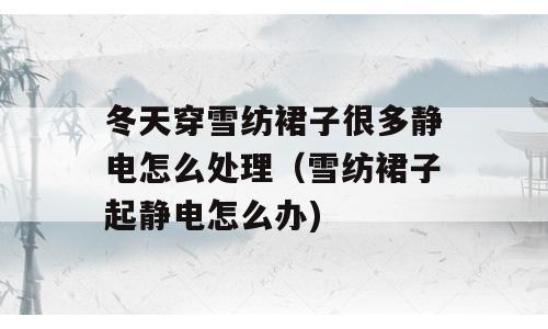 冬天穿雪纺裙子很多静电怎么处理（雪纺裙子起静电怎么办)
