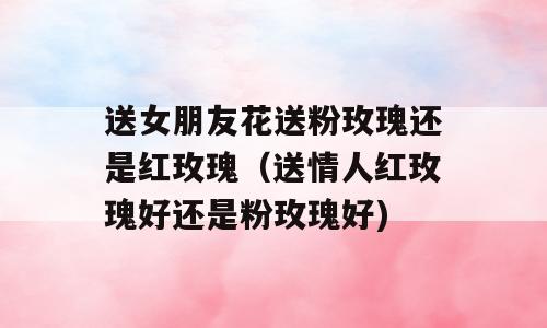 送女朋友花送粉玫瑰还是红玫瑰（送情人红玫瑰好还是粉玫瑰好)