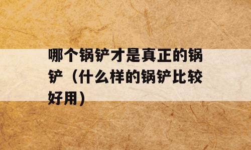 哪个锅铲才是真正的锅铲（什么样的锅铲比较好用)