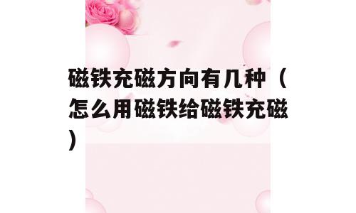 磁铁充磁方向有几种（怎么用磁铁给磁铁充磁)