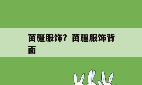 苗疆服饰？苗疆服饰背面