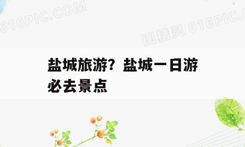 盐城旅游？盐城一日游必去景点