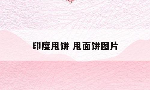 印度甩饼 甩面饼图片