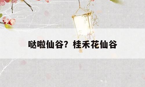 哒啦仙谷？桂禾花仙谷