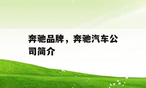 奔驰品牌，奔驰汽车公司简介