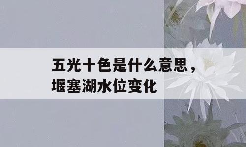 五光十色是什么意思，堰塞湖水位变化