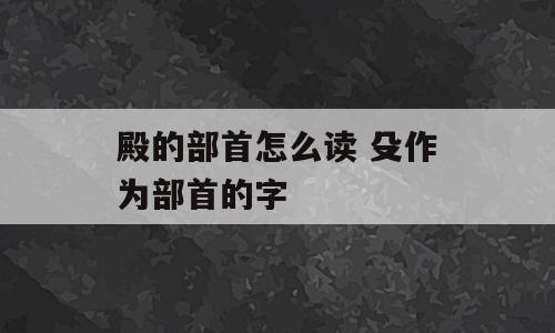 殿的部首怎么读 殳作为部首的字