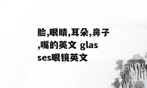 脸,眼睛,耳朵,鼻子,嘴的英文 glasses眼镜英文