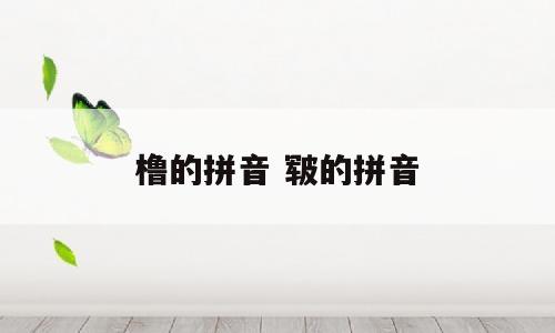 橹的拼音 皲的拼音