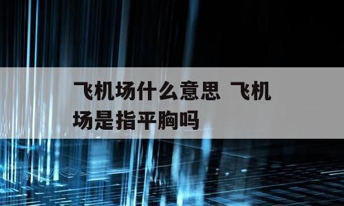 飞机场什么意思 飞机场是指平胸吗