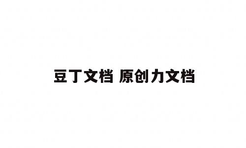 豆丁文档 原创力文档