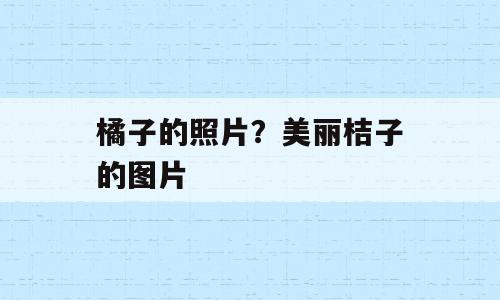 橘子的照片？美丽桔子的图片