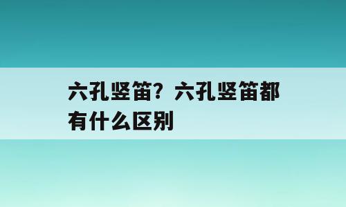 六孔竖笛？六孔竖笛都有什么区别
