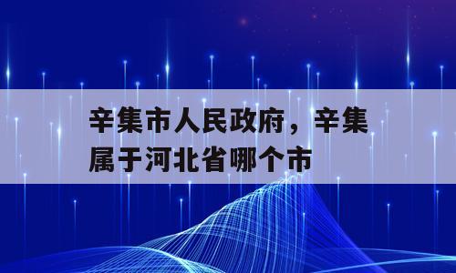 辛集市人民政府，辛集属于河北省哪个市