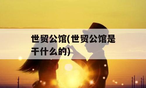 世贸公馆(世贸公馆是干什么的)