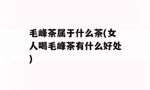 毛峰茶属于什么茶(女人喝毛峰茶有什么好处)