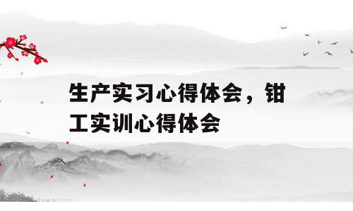 生产实习心得体会，钳工实训心得体会