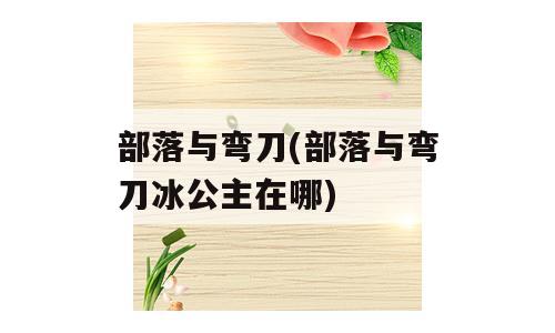 部落与弯刀(部落与弯刀冰公主在哪)