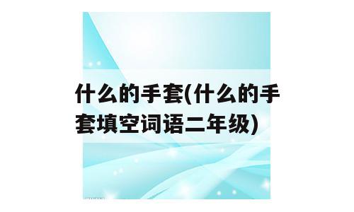 什么的手套(什么的手套填空词语二年级)