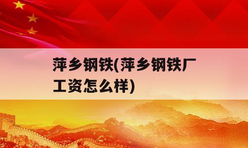萍乡钢铁(萍乡钢铁厂工资怎么样)