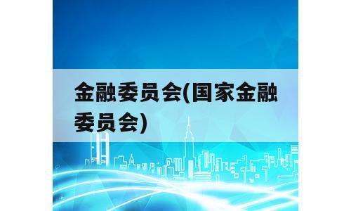 金融委员会(国家金融委员会)
