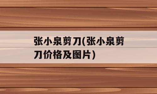 张小泉剪刀(张小泉剪刀价格及图片)