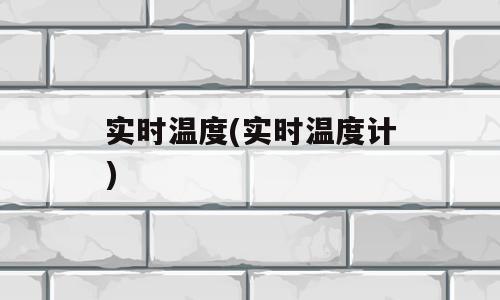 实时温度(实时温度计)