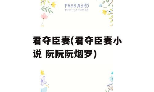 君夺臣妻(君夺臣妻小说 阮阮阮烟罗)