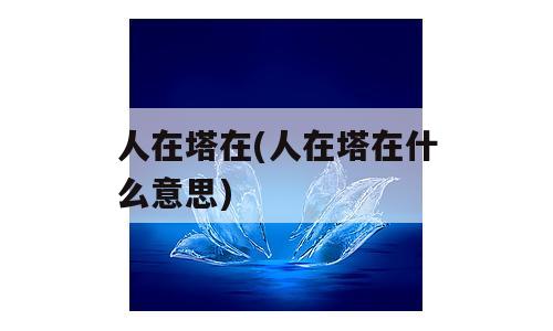 人在塔在(人在塔在什么意思)