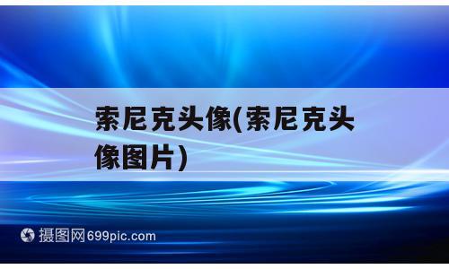 索尼克头像(索尼克头像图片)