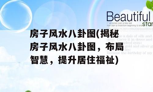 房子风水八卦图(揭秘房子风水八卦图，布局智慧，提升居住福祉)