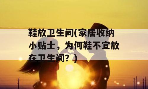 鞋放卫生间(家居收纳小贴士，为何鞋不宜放在卫生间？)