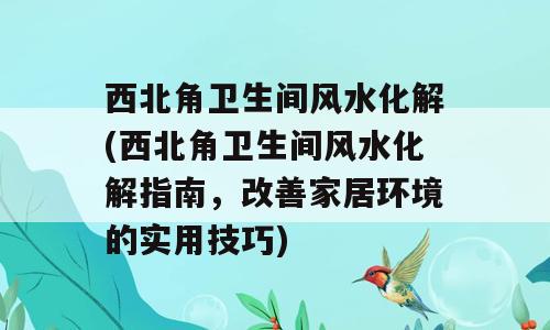 西北角卫生间风水化解(西北角卫生间风水化解指南，改善家居环境的实用技巧)